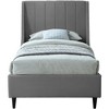 Meridian Furniture,Eva Velvet Bed - 2 of 4