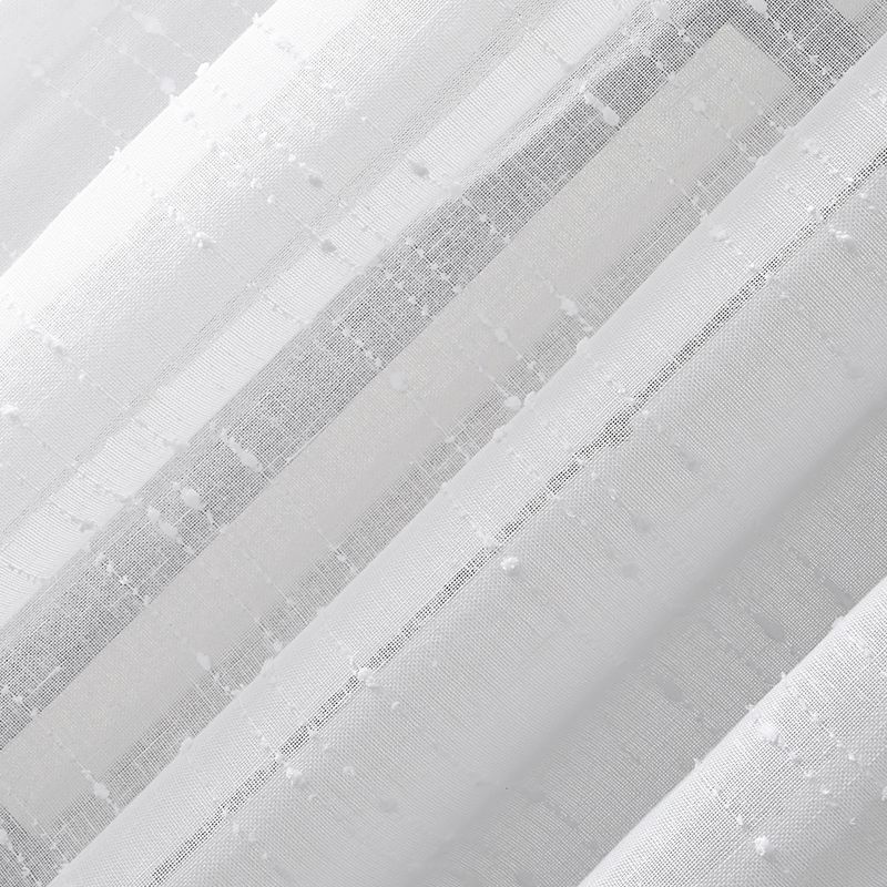 Textured Slub Stripe Sheer Anti-Dust Curtain Panel - Clean Window, 6 of 10