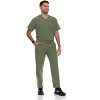 Hey Collection Mens Scrubs Set- V-Neck Scrub Top and Six Pocket Tapered Pant - 3 of 4