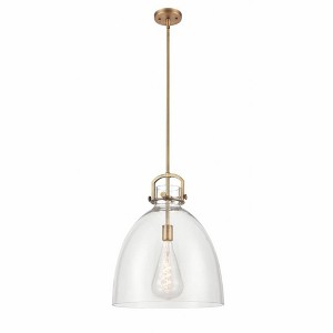 Newton Bell - 1 Light Stem Hung Pendant In Industrial Style-21.63 Inches Tall and 16 Inches Wide - 1 of 1
