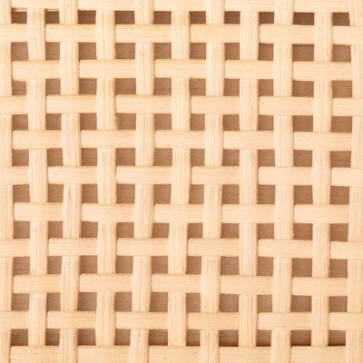 Coastal Charm Rattan Nightstand with 2 Drawers and Retro Legs - Natural