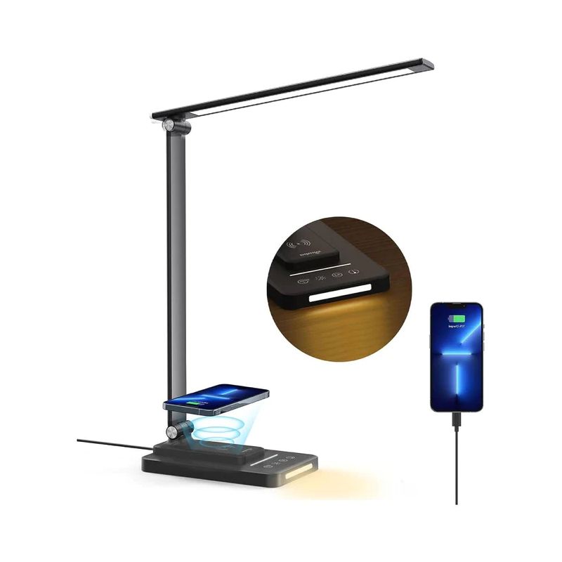Sympa DL048 LED Desk Lamp with Eye Comfort, Wireless Charging, 1 of 8