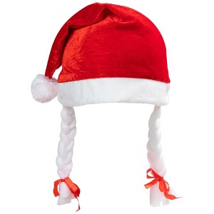 Northlight Girl's Mrs Santa Hat Children's Christmas Costume Accessory - One Size - 1 of 4