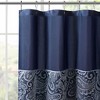 PAGED 72x72 Inch Shower Curtain Modern Jacquard Shower Curtain with Paisley Motif for Bathroom, Machine Washable - 3 of 4