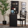 Milliard Folding Desk: Wall-Mount, Storage Shelves, Home Office - Baxton Studio - 2 of 4