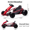 24V Electric Go Kart for Kid 8-12 Year with Dual 300w Motors-8MPH High-Speed Drifting Kart with Music & Horn,9Ah Large Battery,All-Terrain Ride on Toy - 2 of 4
