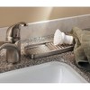 iDESIGN Forma Kitchen Sink Tray for Sponge Scrubber Soap Stainless Steel: Utensil Storage, Hand Wash, Silver, 9"x3.5"x1" - 4 of 4