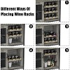 3-Tier Bar Cabinet with Detachable Wine Rack, Adjustable Shelves, Glass Holders, Buffet Sideboard for Dining Room Kitchen Living Room - 4 of 4