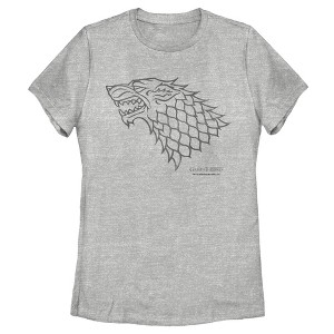 Women's Game of Thrones House Stark Direwolf T-Shirt - 1 of 3