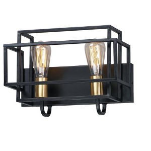 Maxim Lighting Liner 2 - Light Wall Light in  Black/Satin Brass - 1 of 4