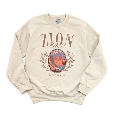 Simply Sage Market Women's Graphic Sweatshirt Zion Park Grunge
