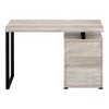 PAGED Simple Modern Computer Desk, 47" L Home Office Desk with 3 Storage Drawers and Metal Base for Office, Study - 3 of 4
