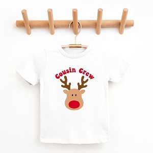 The Juniper Shop Cousin Crew Reindeer Toddler Short Sleeve Tee - 1 of 3
