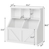 Kids Toy Storage Organizer, Kids Bookshelf and Toy Storage, Toddlers Bookshelf Toy Organizer for Kids Rooms Playroom Bedroom Nursery Daycare - 2 of 4