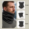 Anna-Kaci Winter Neck Warmer Gaiter Fleece Beanie Skull Cap Set Windproof Face Cover Unisex Cold Weather Outdoor Gear - 3 of 4