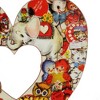 Primitives By Kathy 14.0 Inch Valentine Vintage Heart Wreath Cards Retro Postcard Door Love Food Storage Canisters - 3 of 4