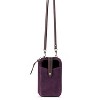 The Sak Women's Silverlake N/S Smartphone Crossbody, Aubergine Suede - 2 of 4