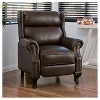 Tauris Faux Leather Recliner Club Chair Dark Brown - Christopher Knight ...
