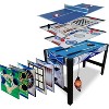 Multi Game Table, 43 Inch Combo Game Table, Hockey/Soccer Foosball/Pool/Table Tennis/Basketball Table Combination Kit for Game Room Home - 4 of 4