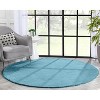 Well Woven Faux Rabbit Fur Shag Super Soft Mat Area Rug - 2 of 4
