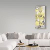 Trademark Fine Art -Silvia Vassileva 'Floral Symphony Yellow Gray Crop Ii' Canvas Art - 3 of 3