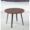NicBex Minimalist Oval Extendable Dining Table with Black Metal Legs,Modern Kitchen Table Bar Table,Dining Room Furniture - 4 of 4