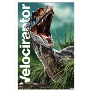 Trends International Jurassic World: Rebirth (2025) - Velociraptor Framed Wall Poster Prints - 1 of 4