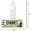 Big Dot of Happiness Funny Zombie Zone - Halloween or Birthday Zombie Crawl Party Photo Booth Props Kit - 10 Piece - 3 of 4