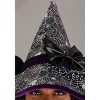 HalloweenCostumes.com One Size Fits Most  Women  Disney Minnie Mouse Spider Webs Witch Hat for Adults, Black/Purple/White - 3 of 4