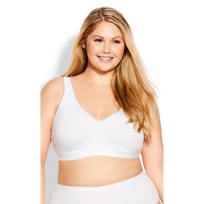 Avenue  Women's Plus Size Wireless Smooth Back Bra - Natural - 48dd :  Target