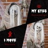 Syemin Inflatable Holiday Decorations Outdoor Halloween Decorations Skeleton Witch Halloween Decorations, Gray, 48.5"*25.3"*74.8" - 4 of 4