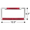 Wesleyan University Mascot Full Size Standard License Plate Metal Frame - 4 of 4