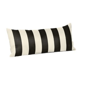 Casual Cushion Stripe Sunbrella Fabric 1-Piece Indoor/Outdoor Lumbar Pillow, 22"W x 9"L - 1 of 4