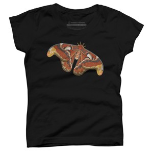 Girl's Design By Humans Atlas Moth By myartlovepassion T-Shirt - 1 of 3