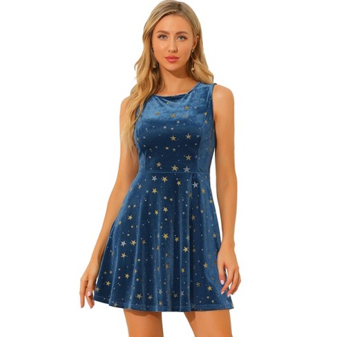 Blue velvet hot sale star dress