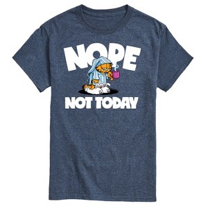 Men's - Garfield - Nope Not Today Sleepy Garfield Short Sleeve Graphic T-Shirt - 1 of 4