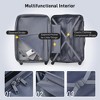 YONWAY 3 Piece Luggage sets, Expandable Lightweight Suitcase, Hardshell Suitcase with TSA Lock Spinner Wheels, 20" 24" 28" Luggage - 2 of 4