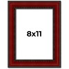 PosterPalooza | Photo Size Weathered Red Picture Frame - UV Acrylic, Foam Board Backing, Hanging Hardware - 2 of 4