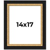 PosterPalooza | Embellished Brown Picture Frame - UV Acrylic, Foam Board Backing, Hanging Hardware - 2 of 4