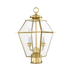 Livex Lighting Westover 2 - Light Post Light in  Polished Brass - 1 of 2