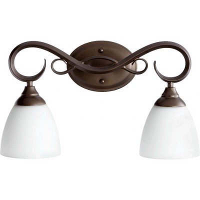 Quorum Lighting Powell 2-Light Oiled Bronze Wall Sconce