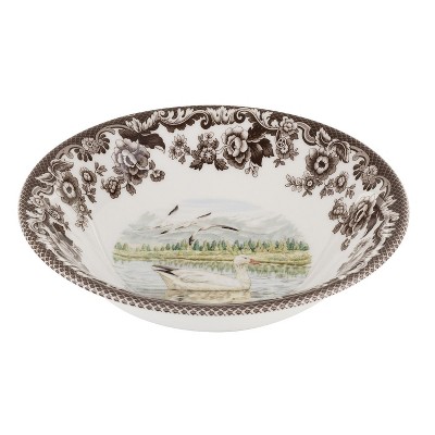 Spode Woodland Ascot Cereal Bowl, 8 Inch, Made in England from Fine Earthenware, Assorted Birds