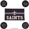 Evergreen NFL New Orleans Saints Embossed Mat Cross Hatch Indoor and Outdoor Doormat - 3 of 4