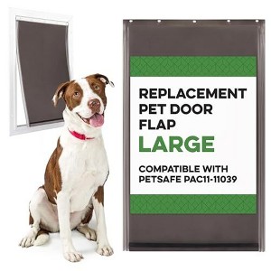 Evergreen Pet Supplies Large Replacement Dog Door Flap - Fits Petsafe Freedom - Flexible Doggy Door Flap for Small, Medium, and Large Dogs and Cats - Weather Resistant and Easy to Install - 1 of 4