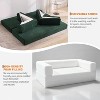78.8'' Convertible Sleeper Floor Sofa Bed w/Pillows, 5-in-1 Corduroy Floor Couch, Folding Mattress Couch Loveseat with Fixed-Shape Frame, No Assembly - 4 of 4
