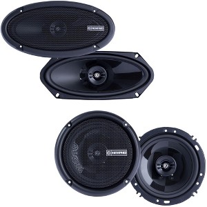 Memphis Audio 1 Pair of PRX410 4X10" Coaxial Speakers and 1 Pair of PRX602 6.5" Coaxial Power Reference Series Speakers - 1 of 4