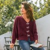 Women's Cozy Bow-Adorned Cardigan Sweater - Cupshe - 2 of 4