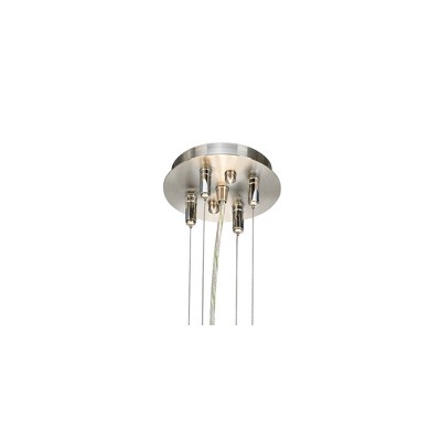 Brushed Nickel 26" Drum Pendant Light with Acrylic Diffuser