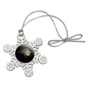 Lindenwood University Primary Logo Metal Snowflake Christmas Tree Holiday Ornament - 1 of 3