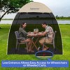 EighteenTek Pod All Weather Sports Tent Shelter Screen House Room Pop Up Gazebo Outdoor Camping Canopy Tent Sun Shade Shelter Mesh Walls Not - 2 of 4